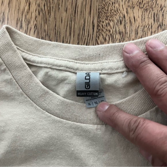 Women’s Western T-Shirt Retro Cowboy Howdy Graphic Size XL Tan Beige EUC - Picture 5 of 6